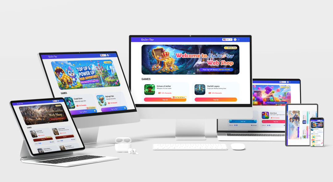 出海破局｜免费搭建游戏 Web Shop 充值站，高效拉升流水与用户留存 - 移动互联网出海,出海服务,海外的行业服务平台 - Enjoy出海