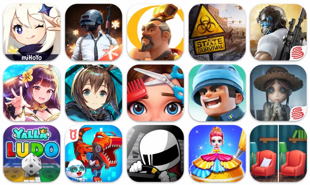 2020年12月成功出海的中国手游TOP30：《原神》海外连续3个月超过1亿美元，《Project Makeover》登顶下载榜 - 移动互联网出海,出海服务,海外的行业服务平台 - Enjoy出海